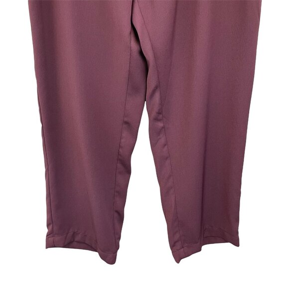 14th and Union burgundy sass elastic back soft straight leg pants extra large - Picture 7 of 12